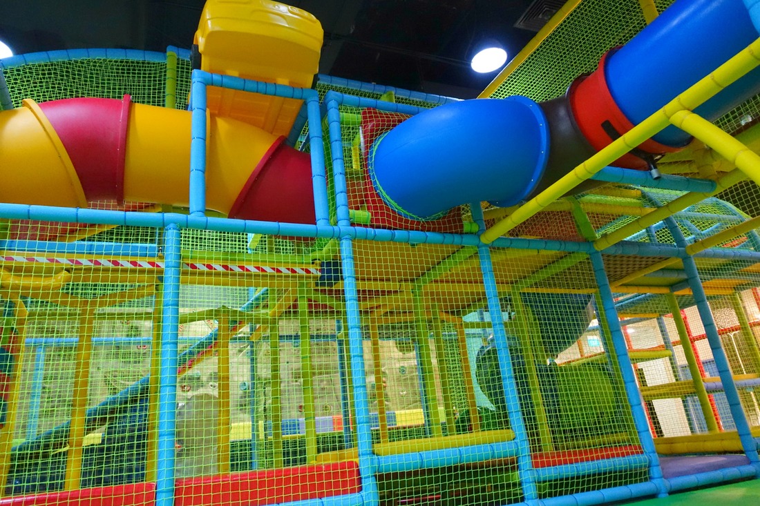 Three-stories high and looming over the playground, this obstacle course will put your child's (and yours) agility and endurance to the test, while working their muscles and improving their fitness. 