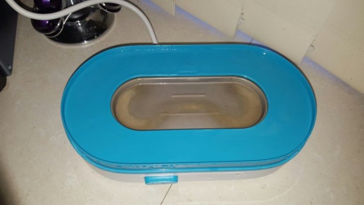 You are reading: Product Review: Philips Avent 3-in-1 Electric Steam Sterilizer and How to Sterilize Baby Bottles! This is an example taken from the web of limescale buildup on a sterilizer - you can see the brown patches! 