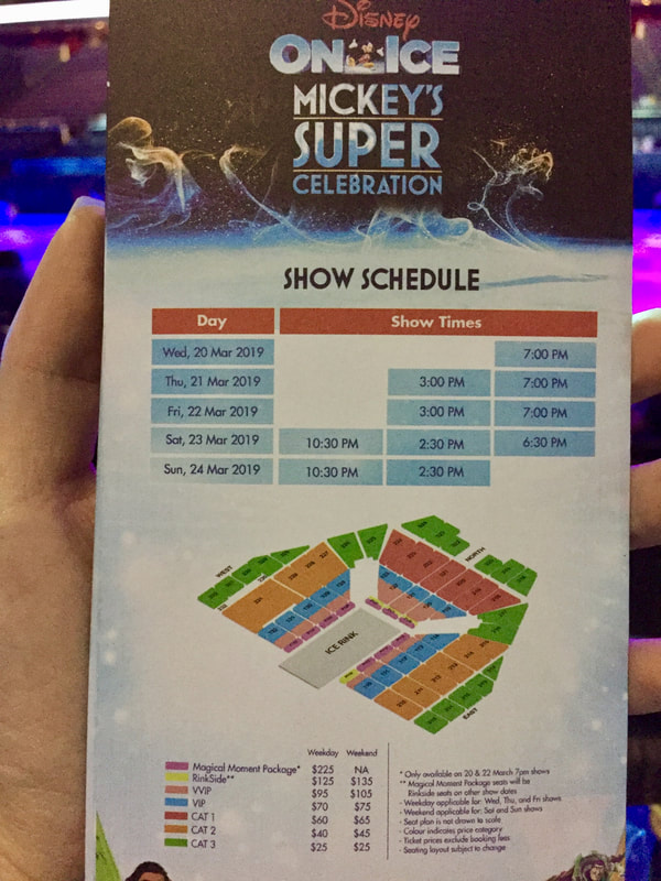 Disney on Ice show schedule between 20 - 24 March 2019 and ticket prices