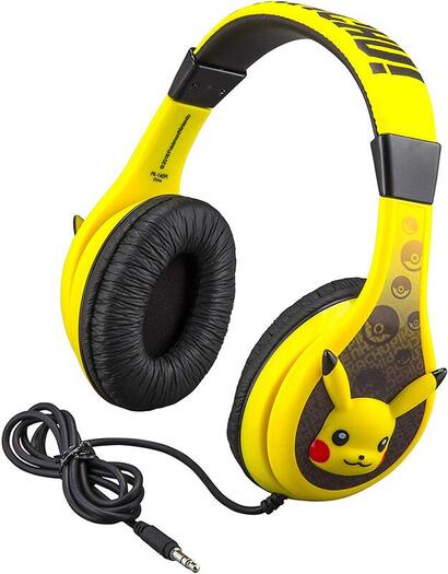 Click to get this adorable Pikachu kids headphones.