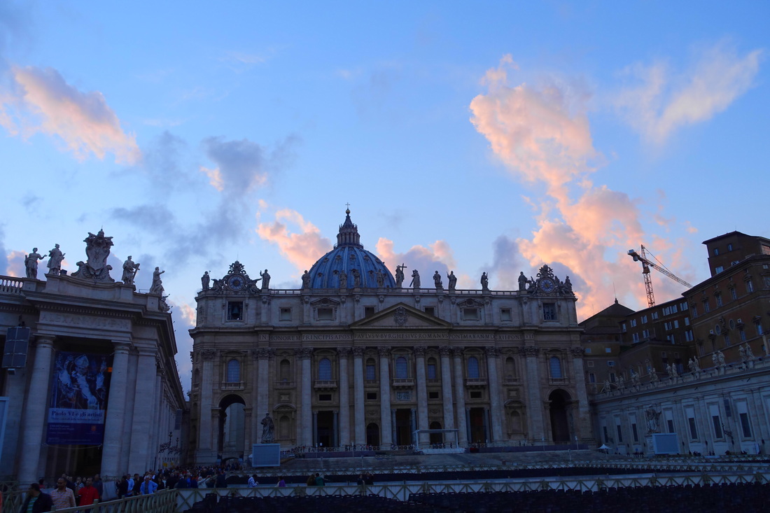 St. Peter's Basilica as seen from the front!