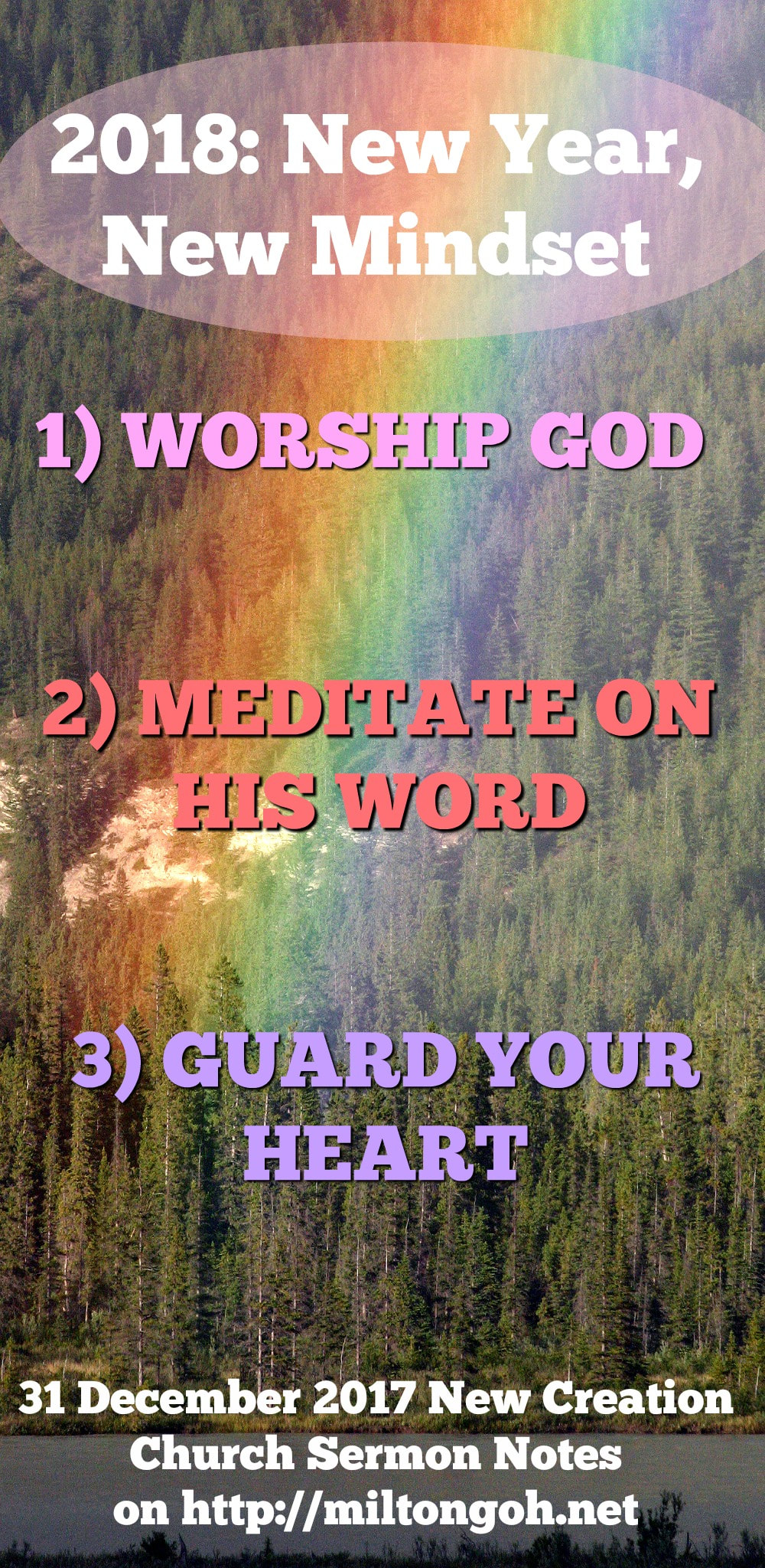 Pinterest Pinnable Image. Remember WWG: Worship God, Meditate on His word, and Guard your heart above all else! God bless you and have a very blessed New Year in 2018! 