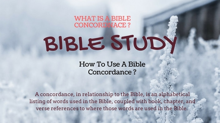 Get a concordance for your personal Bible study time. 