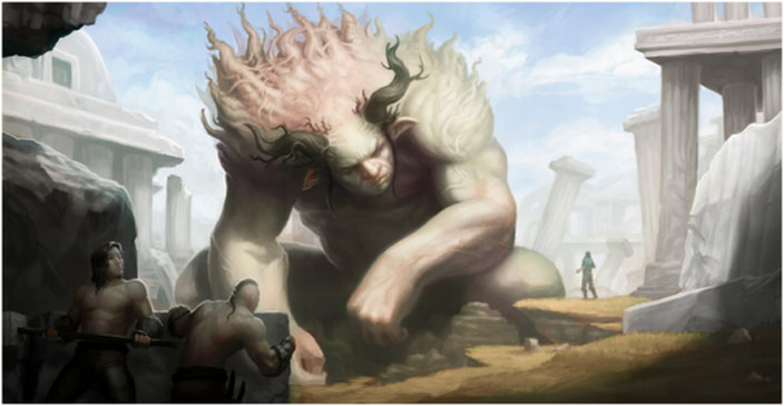 Conceptual art of a Nephilim giant. Image Credits: timetobelieve.com