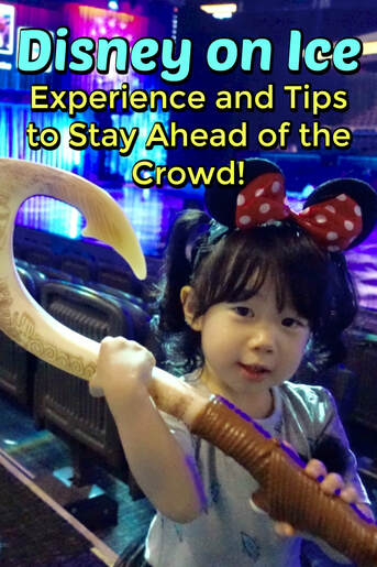 Pinterest Pinnable Image: We just attended Disney on Ice at Singapore Indoor Stadium earlier today. It was the first-time ever for Maeleth, Amilee and I. In short, the experience was world-class and awesome! I'll focus on sharing tips on how you can stay ahead of the horde of show-goers before and after the show! 